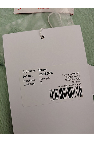 Jana Ina Dámské khaki blejzr s jedním knoflíkem elegantní business Vel. DE 48 | Jana Ina | obrázek 5