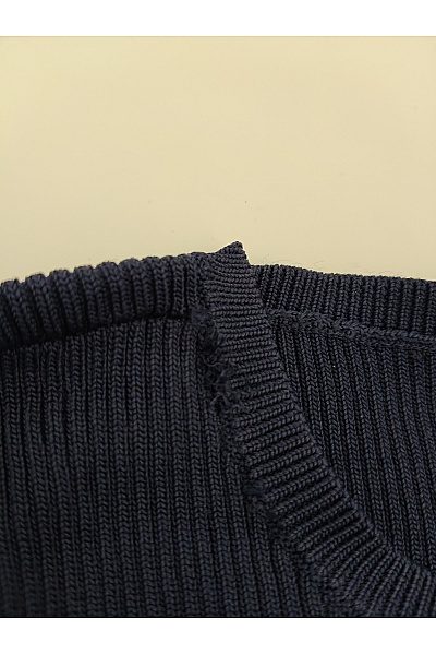 Dámské modré žebrované tričko s krátkým rukávem a kulatým výstřihem basic Velikost XS | Unimoda | obrázek 2