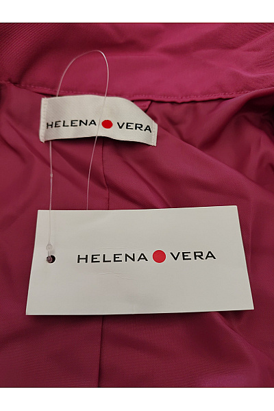 HELENA VERA Růžová přechodová bunda s páskem Velikost 46 | HELENA VERA | obrázek 8