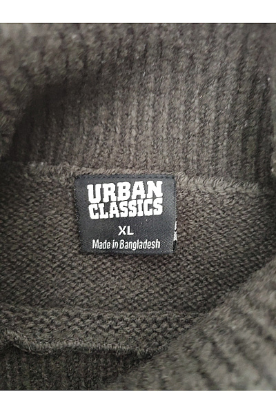URBAN CLASSICS Černý pánský pletený rolák oversized Vel. XL | URBAN CLASSICS | obrázek 6