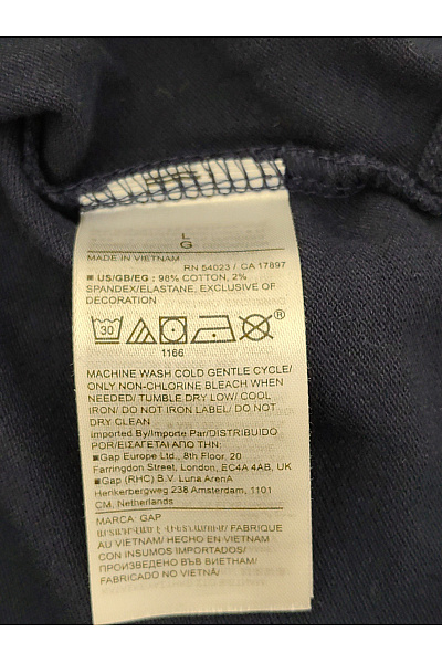 Gap Pánské bavlněné polo tričko s krátkým rukávem modré Velikost US L | Gap | obrázek 4