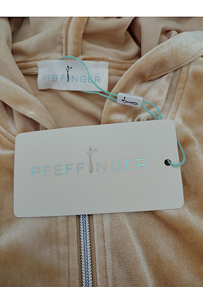 PFEFFINGER Béžová dámská mikina na zip s kapucí Velikost DE 40 | PFEFFINGER | obrázek 8