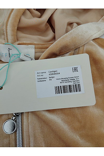 PFEFFINGER Béžová dámská mikina na zip s kapucí Velikost DE 40 | PFEFFINGER | obrázek 9