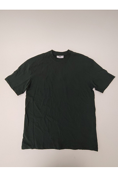 Def Pánské Bavlněné Tričko S Krátkým Rukávem Khaki Basic Velikost M