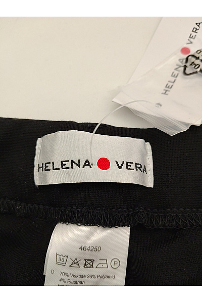 HELENA VERA Černé široké kalhoty s kapsami Velikost DE 46 | HELENA VERA | obrázek 7