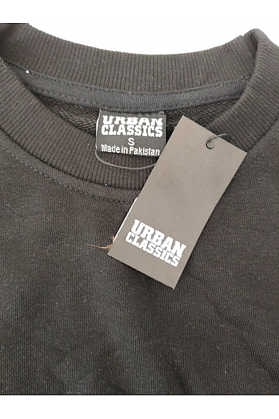 URBAN CLASSICS Černá bavlněná mikina crewneck oversized Vel. S | URBAN CLASSICS | obrázek 5