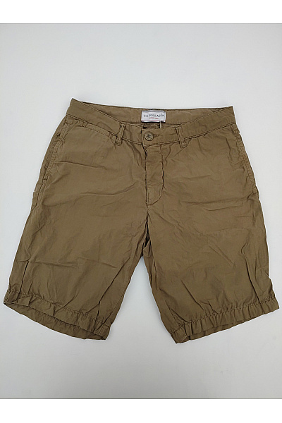 U.S.POLO ASSN. Bavlněné Khaki Bermudy S Kapsami Velikost US 32
