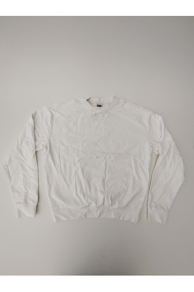 URBAN CLASSICS Bílá Bavlněná Mikina Basic Vel. M