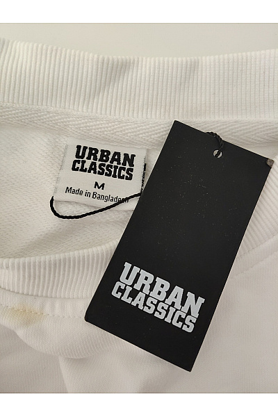 URBAN CLASSICS Bílá bavlněná mikina basic Vel. M | URBAN CLASSICS | obrázek 5