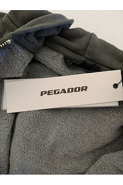 PEGADOR Pánská bavlněná mikina na zip s kapucí a klokaní kapsou Vel. L | PEGADOR | obrázek 8