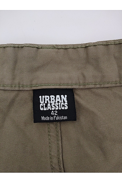 URBAN CLASSICS Pánské khaki bavlněné cargo kalhoty Vel. 42 | URBAN CLASSICS | obrázek 4