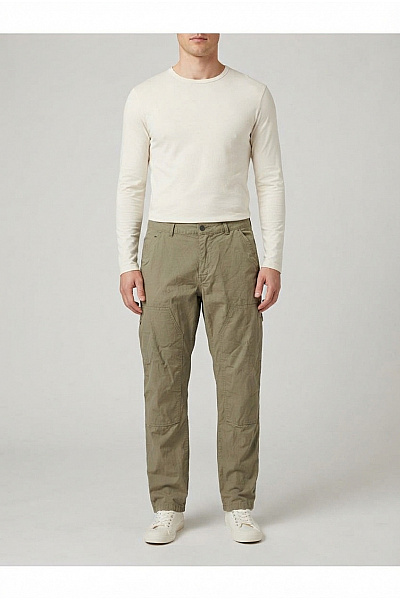 URBAN CLASSICS Pánské Khaki Bavlněné Cargo Kalhoty Vel. 42