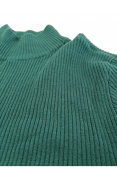 URBAN CLASSICS Dámský zelený žebrovaný rolák s dlouhým rukávem Vel. XS | URBAN CLASSICS | obrázek 3