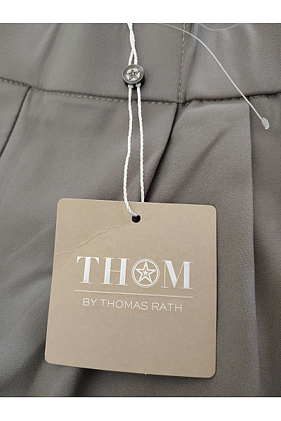 THOM By Thomas Rath Šedé široké kalhoty s vysokým pasem a kapsami Velikost EU 40 | THOM By Thomas Rath | obrázek 5