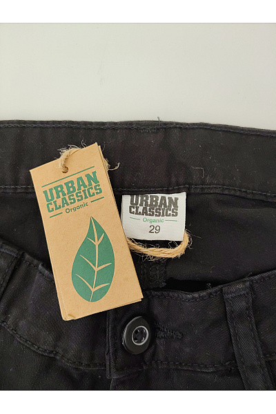 URBAN CLASSICS Pánské černé bavlněné džíny rovné Vel. 29 | URBAN CLASSICS | obrázek 7