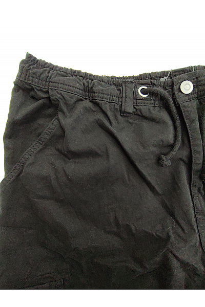 URBAN CLASSICS Pánské černé bavlněné cargo kalhoty s kapsami na stehnech Vel. 4XL | URBAN CLASSICS | obrázek 4