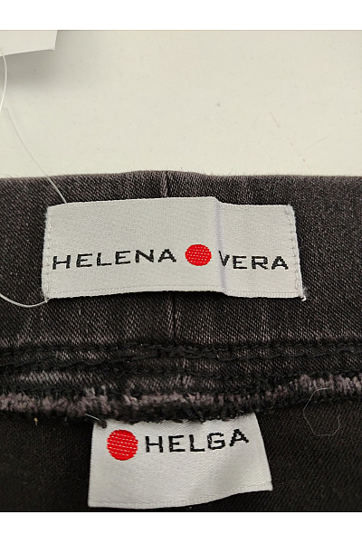 HELENA VERA Dámské černé bavlněné džíny s vysokým pasem a kapsami Vel. DE 26 | HELENA VERA | obrázek 9