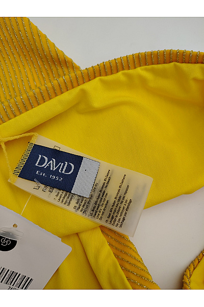 Žluté žebrované spodní díl plavek na zavazování Velikost 42 | Unimoda | obrázek 6