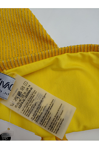 Žluté žebrované spodní díl plavek na zavazování Velikost 42 | Unimoda | obrázek 7