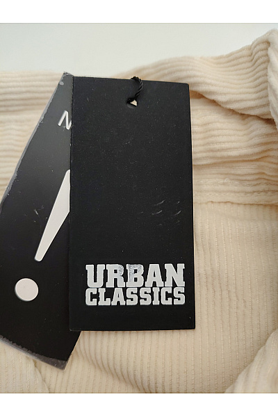 URBAN CLASSICS Béžová manšestrová košilová bunda oversize Vel. L | URBAN CLASSICS | obrázek 7