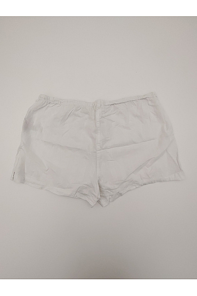 Bílé bavlněné domácí kraťasy s gumou v pase Velikost XL | Unimoda | obrázek 6