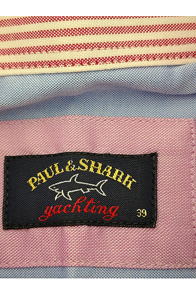 paul&shark Pánská bavlněná košile s krátkým rukávem modrá Vel. EU 39 | paul&shark | obrázek 5