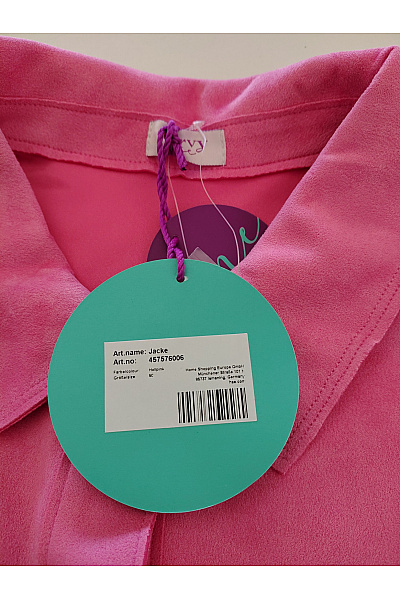 curvy me Růžový košilový kabát oversized Vel. DE 50 | curvy me | obrázek 8