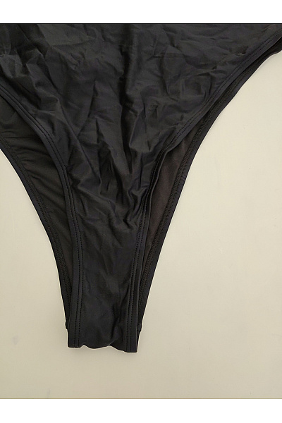 Hunkemoller Černé jednodílné plavky s průstřihy za krk Velikost UK 16 | Hunkemoller | obrázek 4
