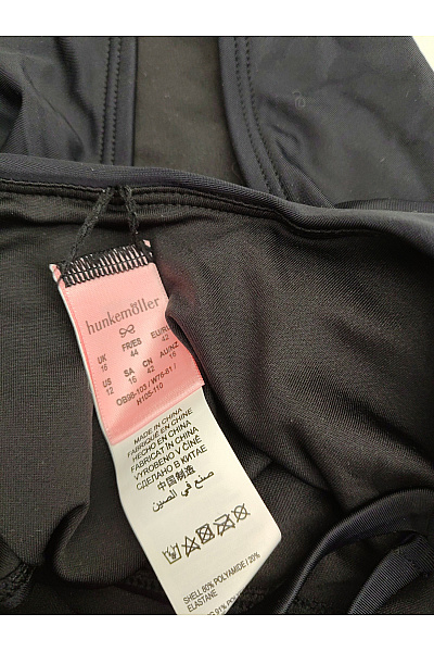Hunkemoller Černé jednodílné plavky s průstřihy za krk Velikost UK 16 | Hunkemoller | obrázek 6