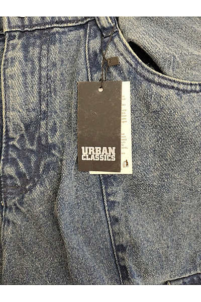 URBAN CLASSICS Dámské modré cargo džíny s vysokým pasem a širokými nohavicemi Vel. EU 32 | URBAN CLASSICS | obrázek 5
