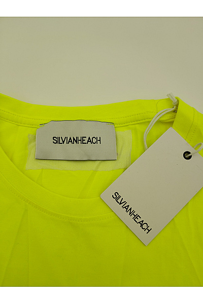 silvian heach Žluté bavlněné mini šaty s řasením Vel. IT 42 | silvian heach | obrázek 3