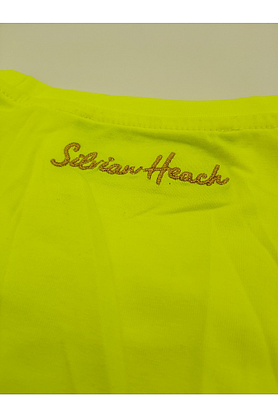 silvian heach Žluté bavlněné mini šaty s řasením Vel. IT 42 | silvian heach | obrázek 7