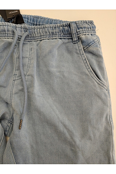 URBAN CLASSICS Dámské modré bavlněné džíny jogger seprané Vel. M | URBAN CLASSICS | obrázek 4
