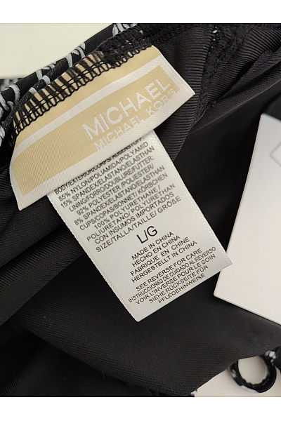 MICHAEL KORS Černobílý řetízkový plavkový top za krk | MICHAEL KORS | obrázek 9