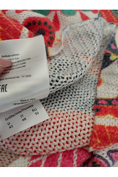 Barevné dámské tričko s dlouhým rukávem a paisley vzorem Vel. DE 42 | Unimoda | obrázek 7