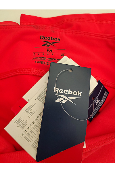 Reebok Červené sportovní fitness kraťasy s vysokým pasem Vel. M | Reebok | obrázek 4