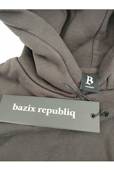 Bazixrepubliq Pánská bavlněná oversized mikina s kapucí a klokaní kapsou Velikost M | Bazixrepubliq | obrázek 4