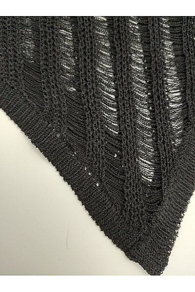 boohoo Černý asymetrický crop pulovr s dlouhým rukávem Vel. EU 48 | boohoo | obrázek 3