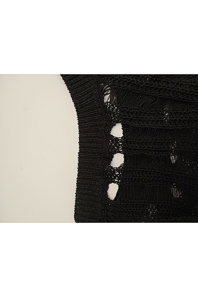 boohoo Černý asymetrický crop pulovr s dlouhým rukávem Vel. EU 48 | boohoo | obrázek 4