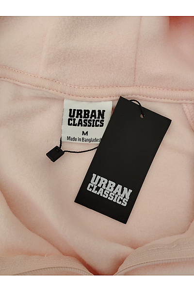 URBAN CLASSICS Růžová sportovní mikina s kapucí a zipem Vel. M | URBAN CLASSICS | obrázek 7