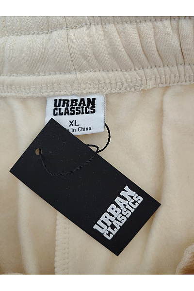 URBAN CLASSICS Béžové bavlněné tepláky volné pohodlné Vel. XL | URBAN CLASSICS | obrázek 5