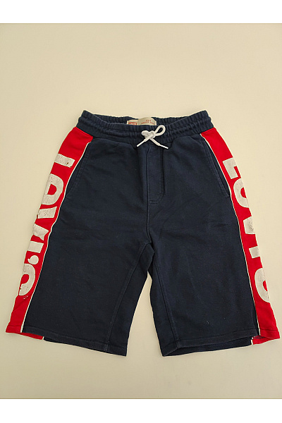 LEVIS Chlapecké Bavlněné Modré Kraťasy S Nápisem Velikost 14A