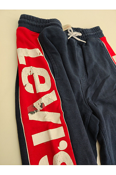 LEVIS Chlapecké bavlněné modré kraťasy s nápisem Velikost 14A | LEVIS | obrázek 4