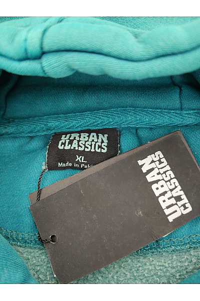 URBAN CLASSICS Dámská zelená bavlněná mikina s kapucí přes hlavu Vel. XL | URBAN CLASSICS | obrázek 6