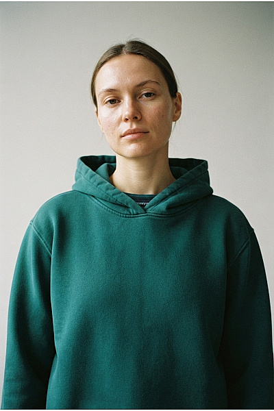 URBAN CLASSICS Dámská Zelená Bavlněná Mikina S Kapucí Přes Hlavu Vel. XL