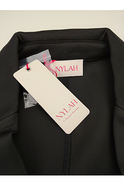 NYLAH Černé dámské sako s béžovými pruhy elegantní business Velikost EU 40 | NYLAH | obrázek 11