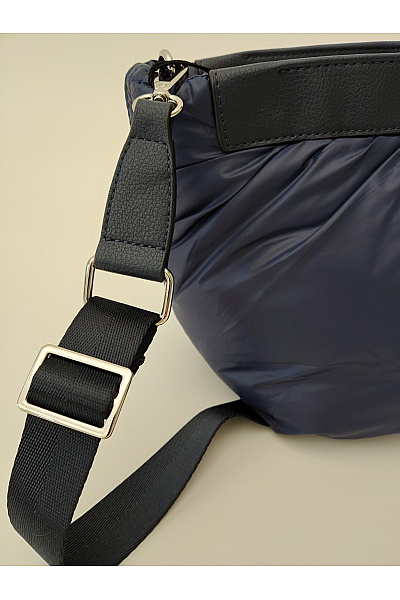 C'est tout Modrá prošívaná crossbody kabelka měkká | C'est tout | obrázek 3