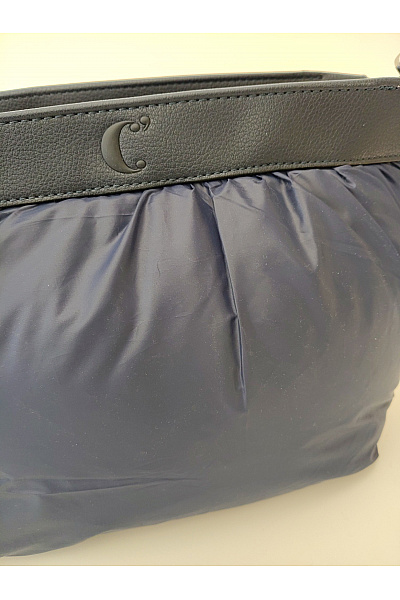 C'est tout Modrá prošívaná crossbody kabelka měkká | C'est tout | obrázek 4