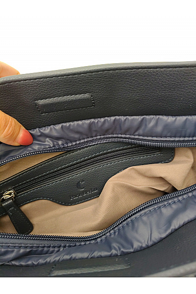 C'est tout Modrá prošívaná crossbody kabelka měkká | C'est tout | obrázek 9