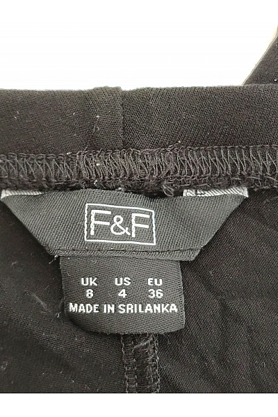 F&F Černé legíny s pružným pasem Vel. 36 | F&F | obrázek 5